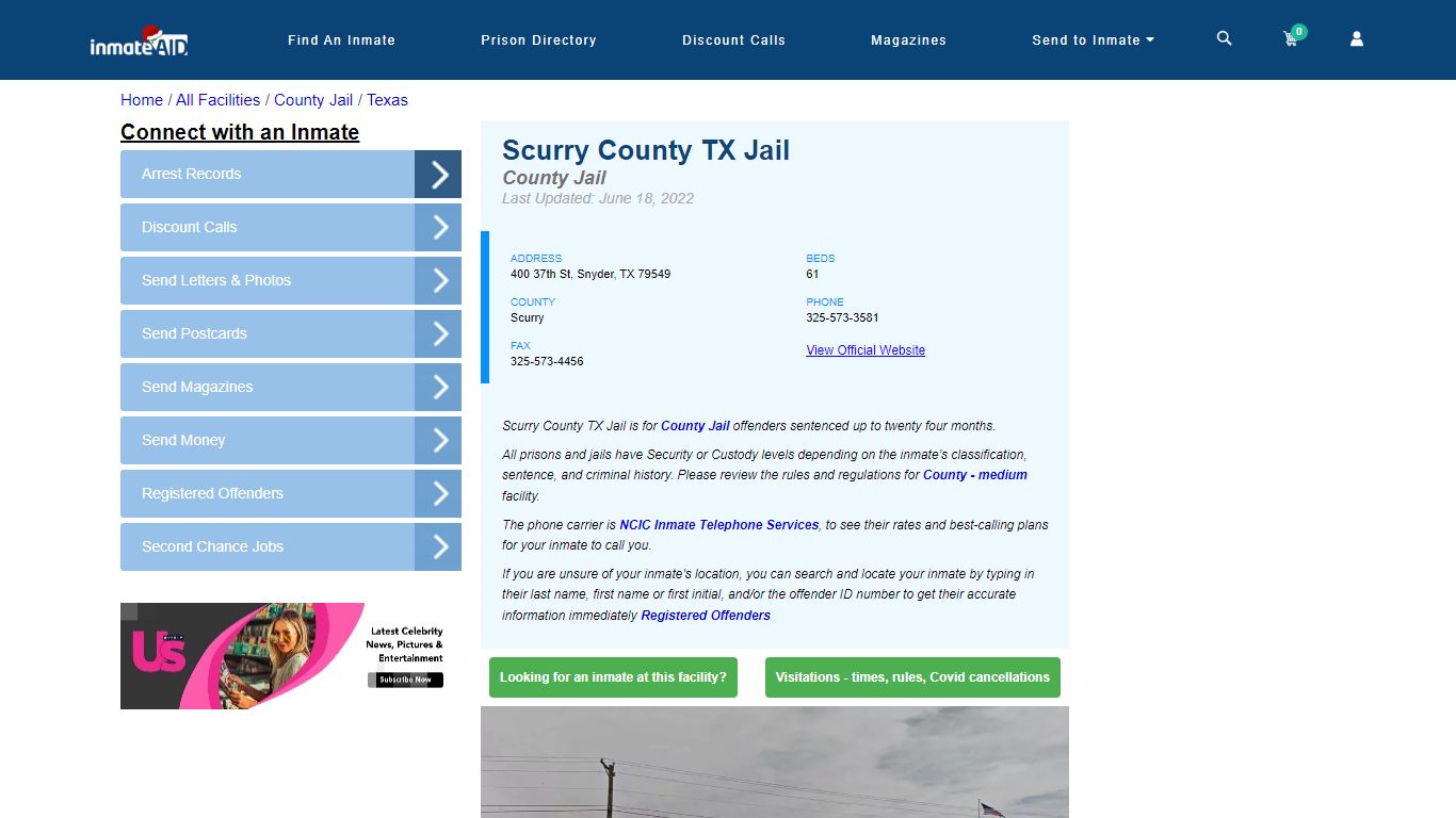 Scurry County TX Jail - Inmate Locator - Snyder, TX
